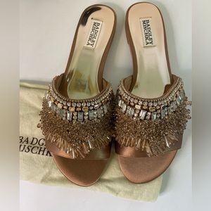 Badgley Mischka Kassandra Embellished Slide Sandal